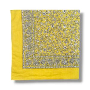 Minimal Floral Bandana (Yellow)