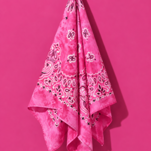 Tie-Dye Fuchsia Bandana