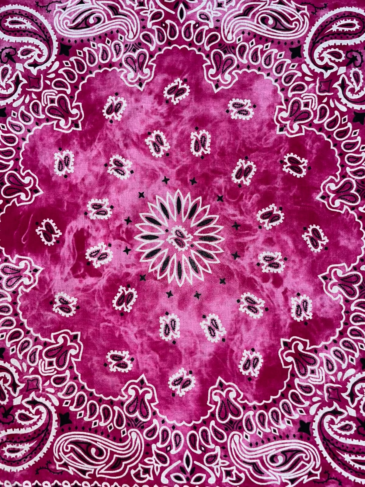 Tie-Dye Fuchsia Bandana